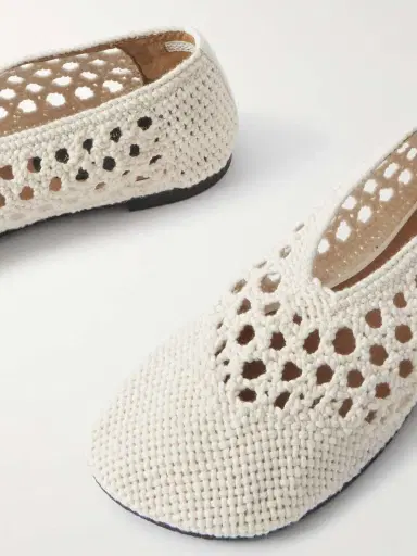 Stella McCartney Ryder Day Crocheted Ballet Flats | Thumbnail 4 Stella McCartney Ryder Day Crocheted Ballet Flats | Thumbnail 4