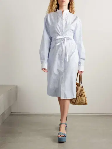 Gucci Striped Cotton-poplin Midi Shirt Dress | Thumbnail 2 Gucci Striped Cotton-poplin Midi Shirt Dress | Thumbnail 2