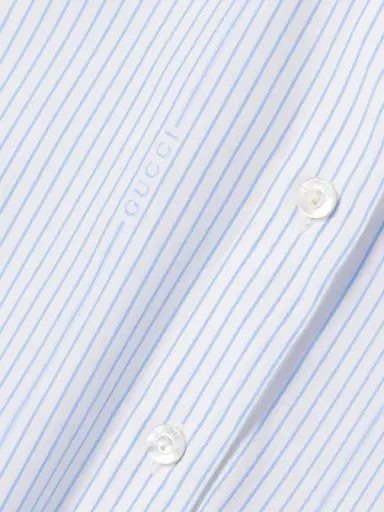 Gucci Striped Cotton-poplin Midi Shirt Dress | Thumbnail 4 Gucci Striped Cotton-poplin Midi Shirt Dress | Thumbnail 4