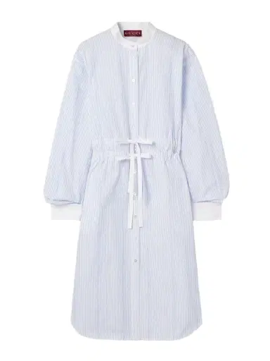 Gucci Striped Cotton-poplin Midi Shirt Dress | Thumbnail 1 Gucci Striped Cotton-poplin Midi Shirt Dress | Thumbnail 1