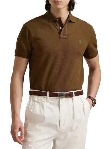 Polo Ralph Lauren Men's Custom-Slim-Fit Mesh Polo Shirt - Light Sport Heather | Thumbnail 13 Polo Ralph Lauren Men's Custom-Slim-Fit Mesh Polo Shirt - Light Sport Heather | Thumbnail 13