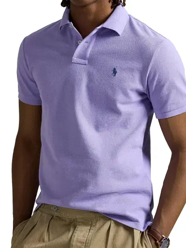 Polo Ralph Lauren Men's Custom-Slim-Fit Mesh Polo Shirt - Sky Lavender | Thumbnail 20 Polo Ralph Lauren Men's Custom-Slim-Fit Mesh Polo Shirt - Sky Lavender | Thumbnail 20