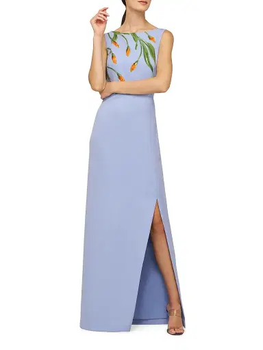 Kay Unger Women's Ira Embellished Column Gown - Blue Bird | Thumbnail 5 Kay Unger Women's Ira Embellished Column Gown - Blue Bird | Thumbnail 5