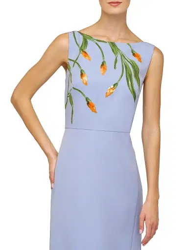 Kay Unger Women's Ira Embellished Column Gown - Blue Bird | Thumbnail 7 Kay Unger Women's Ira Embellished Column Gown - Blue Bird | Thumbnail 7