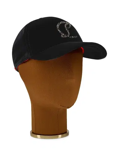 Christian Louboutin Men's Mooncrest Stones Cap - Black | Thumbnail 2 Christian Louboutin Men's Mooncrest Stones Cap - Black | Thumbnail 2