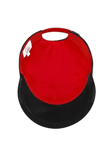 Christian Louboutin Men's Mooncrest Stones Cap - Black | Thumbnail 4 Christian Louboutin Men's Mooncrest Stones Cap - Black | Thumbnail 4
