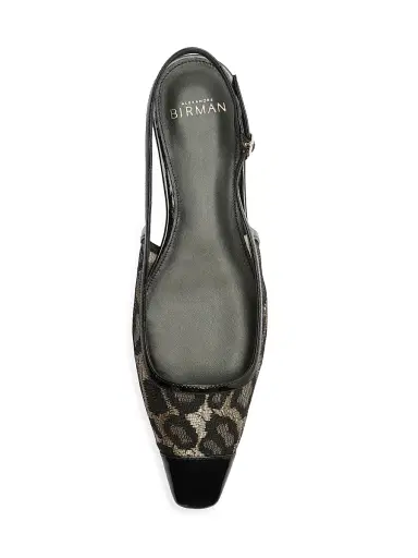 Alexandre Birman Women's Olivia Lace Slingback Flats - Golden Black | Thumbnail 9 Alexandre Birman Women's Olivia Lace Slingback Flats - Golden Black | Thumbnail 9