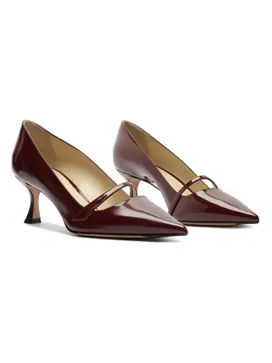 Alexandre Birman Women's Tita 60MM Patent Leather Pumps - Dark Plum | Thumbnail 3 Alexandre Birman Women's Tita 60MM Patent Leather Pumps - Dark Plum | Thumbnail 3