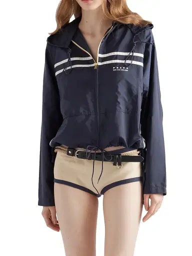 Prada Women's Lightweight Re-Nylon Blouson Jacket - Blue | Thumbnail 2 Prada Women's Lightweight Re-Nylon Blouson Jacket - Blue | Thumbnail 2