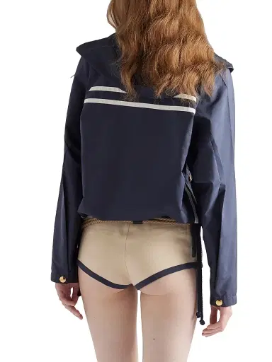 Prada Women's Lightweight Re-Nylon Blouson Jacket - Blue | Thumbnail 4 Prada Women's Lightweight Re-Nylon Blouson Jacket - Blue | Thumbnail 4