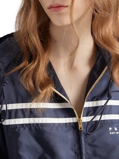 Prada Women's Lightweight Re-Nylon Blouson Jacket - Blue | Thumbnail 6 Prada Women's Lightweight Re-Nylon Blouson Jacket - Blue | Thumbnail 6