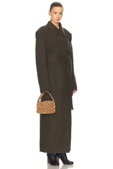 Khaite Elena Suede Small Studded Bag | Thumbnail 2 Khaite Elena Suede Small Studded Bag | Thumbnail 2