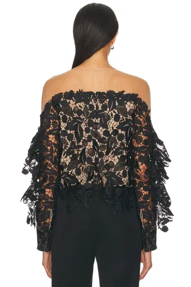 Oscar de la Renta Long Sleeve Blouse | Thumbnail 3 Oscar de la Renta Long Sleeve Blouse | Thumbnail 3
