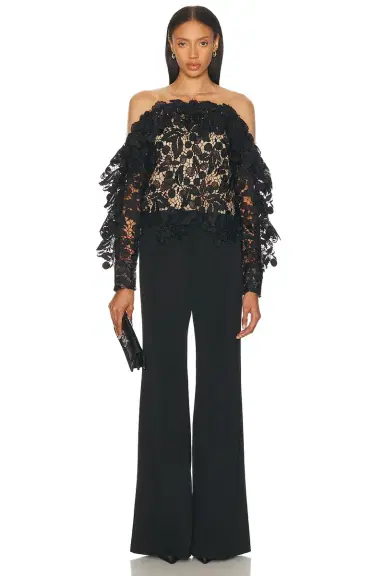 Oscar de la Renta Long Sleeve Blouse | Thumbnail 4 Oscar de la Renta Long Sleeve Blouse | Thumbnail 4