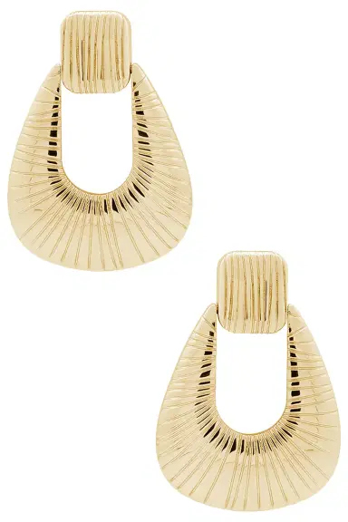 Ronny Kobo Striated Door Knocker Earring | Thumbnail 3 Ronny Kobo Striated Door Knocker Earring | Thumbnail 3