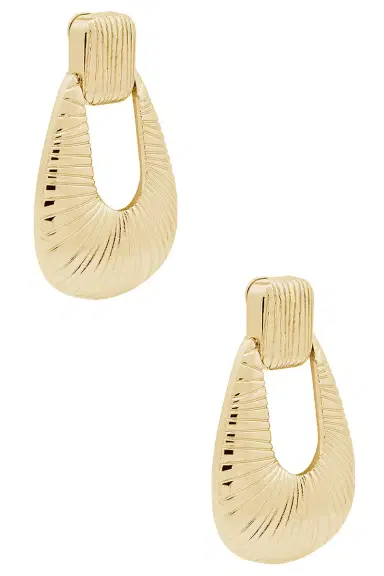 Ronny Kobo Striated Door Knocker Earring | Thumbnail 4 Ronny Kobo Striated Door Knocker Earring | Thumbnail 4