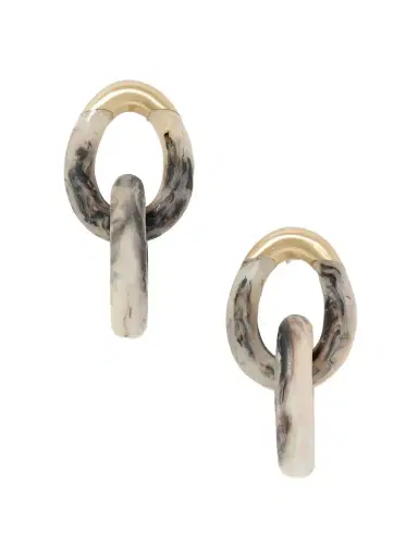 Dinosaur Designs Rock Large Gold-tone Resin Earrings | Thumbnail 1 Dinosaur Designs Rock Large Gold-tone Resin Earrings | Thumbnail 1