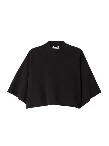Alaïa Cropped Cotton-jersey T-shirt | Thumbnail 1 Alaïa Cropped Cotton-jersey T-shirt | Thumbnail 1