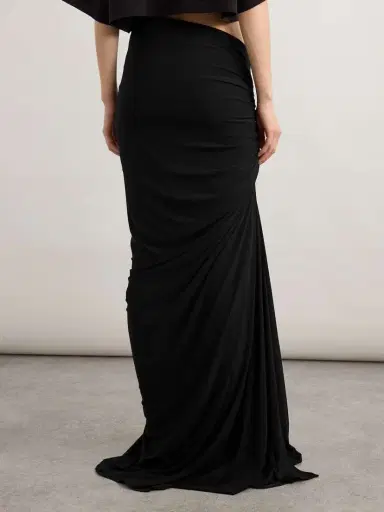 Alaïa Draped Stretch-knit Maxi Skirt | Thumbnail 4 Alaïa Draped Stretch-knit Maxi Skirt | Thumbnail 4