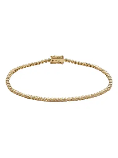 Sydney Evan Eternity 14-karat Gold Diamond Bracelet | Thumbnail 1 Sydney Evan Eternity 14-karat Gold Diamond Bracelet | Thumbnail 1