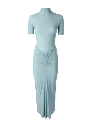 Alaïa Ruched Stretch-jersey Midi Dress | Thumbnail 1 Alaïa Ruched Stretch-jersey Midi Dress | Thumbnail 1