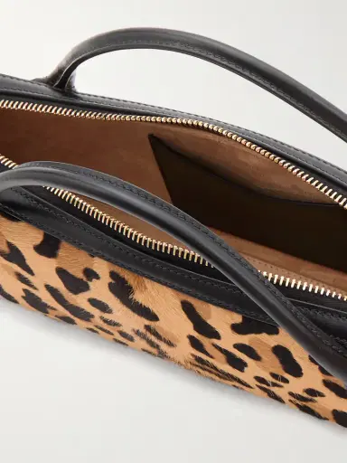 Alaïa Le Teckel Leather-trimmed Leopard-print Calf Hair Clutch | Thumbnail 5 Alaïa Le Teckel Leather-trimmed Leopard-print Calf Hair Clutch | Thumbnail 5