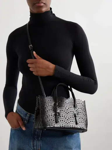 Alaïa Mena 25 E/w Medium Laser-cut Leather Tote | Thumbnail 2 Alaïa Mena 25 E/w Medium Laser-cut Leather Tote | Thumbnail 2