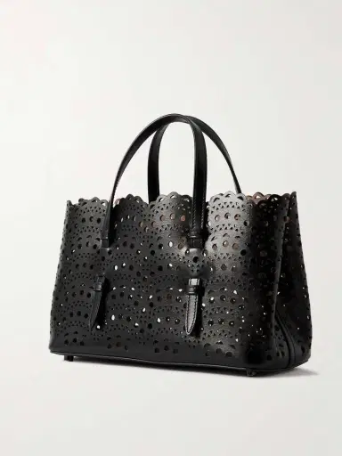Alaïa Mena 25 E/w Medium Laser-cut Leather Tote | Thumbnail 3 Alaïa Mena 25 E/w Medium Laser-cut Leather Tote | Thumbnail 3
