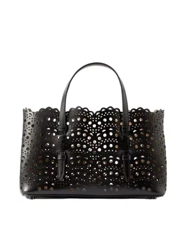 Alaïa Mena 25 E/w Medium Laser-cut Leather Tote | Thumbnail 1 Alaïa Mena 25 E/w Medium Laser-cut Leather Tote | Thumbnail 1
