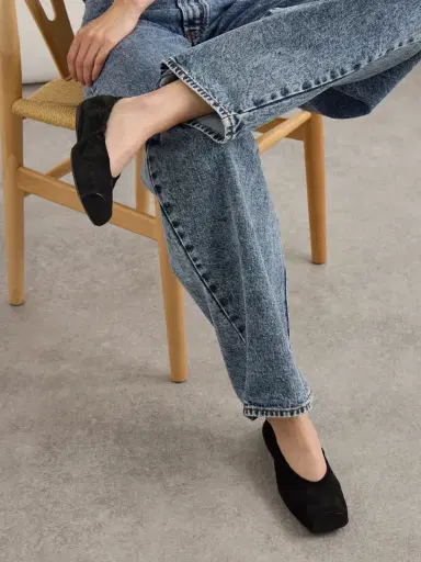 Alaïa Leather-trimmed Suede Ballet Flats | Thumbnail 2 Alaïa Leather-trimmed Suede Ballet Flats | Thumbnail 2
