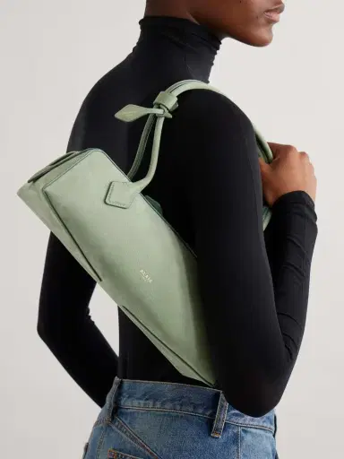 Alaïa Le Teckel Medium Nubuck Shoulder Bag | Thumbnail 2 Alaïa Le Teckel Medium Nubuck Shoulder Bag | Thumbnail 2