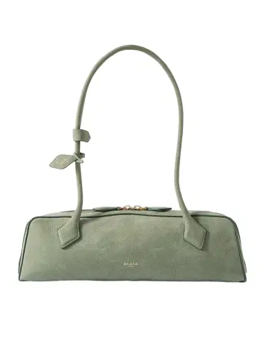 Alaïa Le Teckel Medium Nubuck Shoulder Bag | Thumbnail 1 Alaïa Le Teckel Medium Nubuck Shoulder Bag | Thumbnail 1