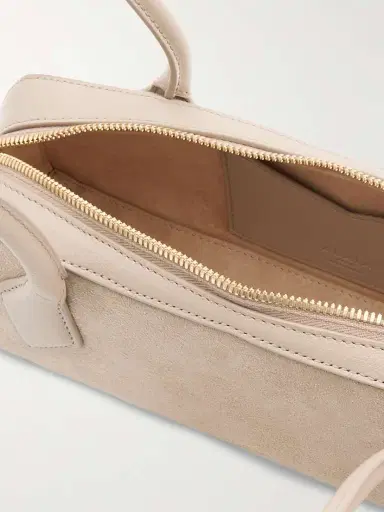 Alaïa Le Teckel Small Leather-trimmed Suede Shoulder Bag | Thumbnail 5 Alaïa Le Teckel Small Leather-trimmed Suede Shoulder Bag | Thumbnail 5