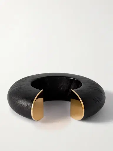 Alaïa Bumper Wood Cuff | Thumbnail 3 Alaïa Bumper Wood Cuff | Thumbnail 3