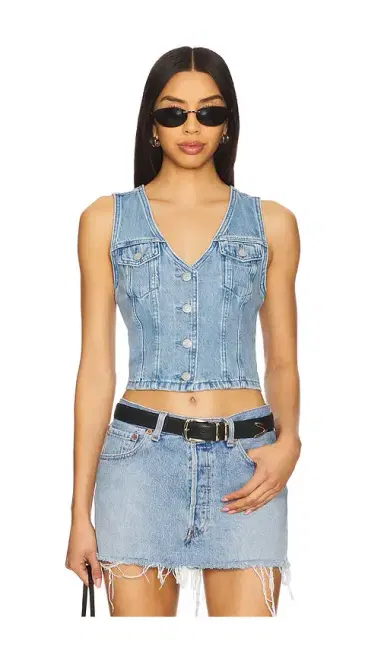 Levi's Bella Denim Corset | Thumbnail 1 Levi's Bella Denim Corset | Thumbnail 1