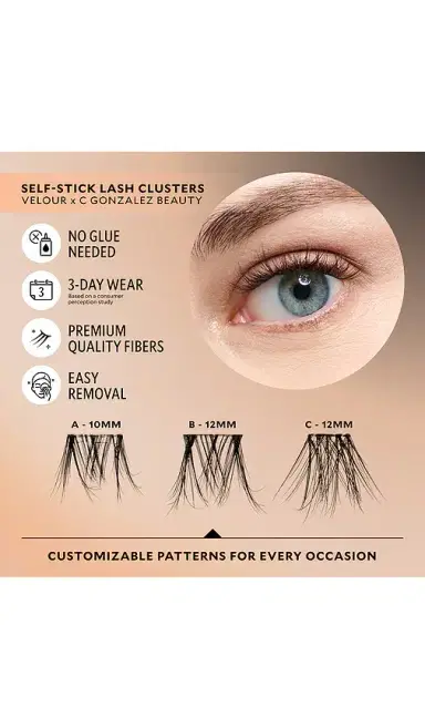 Velour Lashes X Cgonzalez Beauty Self-stick Lash Clusters | Thumbnail 2 Velour Lashes X Cgonzalez Beauty Self-stick Lash Clusters | Thumbnail 2