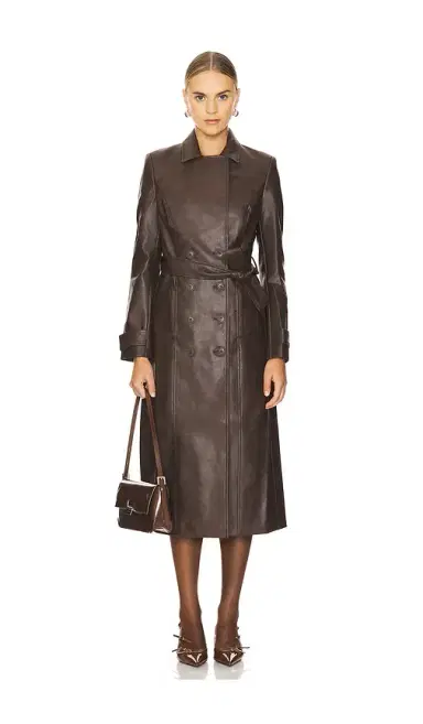 Bardot Faux Leather Trench Coat | Thumbnail 2 Bardot Faux Leather Trench Coat | Thumbnail 2