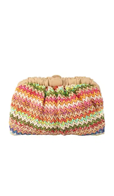 olga berg Amalia Petite Gathered Clutch | Thumbnail 1 olga berg Amalia Petite Gathered Clutch | Thumbnail 1