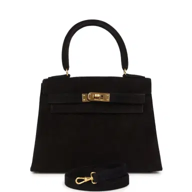 HERMÈS Vintage Hermes Kelly Sellier 20 Black Doblis Gold Hardware | Thumbnail 1 HERMÈS Vintage Hermes Kelly Sellier 20 Black Doblis Gold Hardware | Thumbnail 1