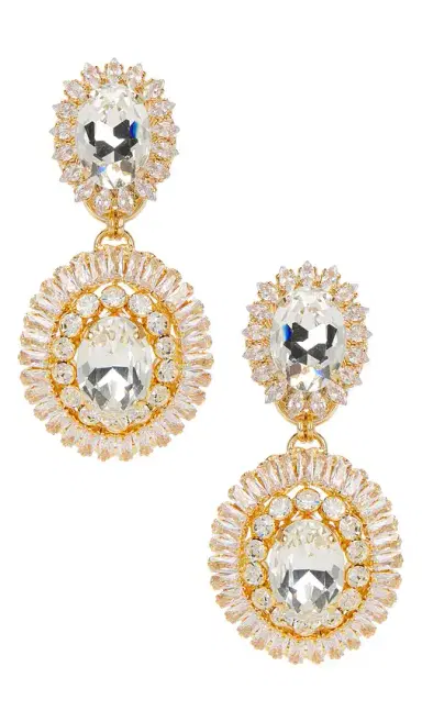 Anton Heunis Clip Oval Pendant Drop Earrings | Thumbnail 1 Anton Heunis Clip Oval Pendant Drop Earrings | Thumbnail 1
