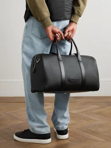 Tom Ford Full-Grain Leather Duffle Bag - Men | Thumbnail 2 Tom Ford Full-Grain Leather Duffle Bag - Men | Thumbnail 2
