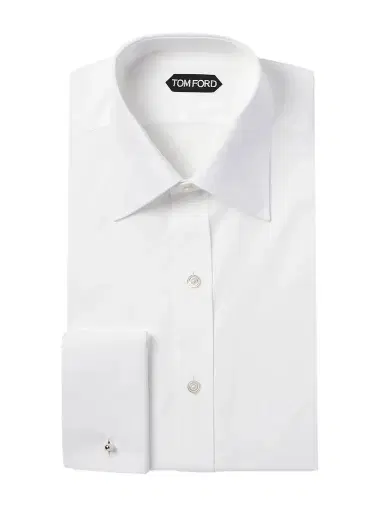 Tom Ford Double-Cuff Cotton-Poplin Shirt - Men | Thumbnail 1 Tom Ford Double-Cuff Cotton-Poplin Shirt - Men | Thumbnail 1