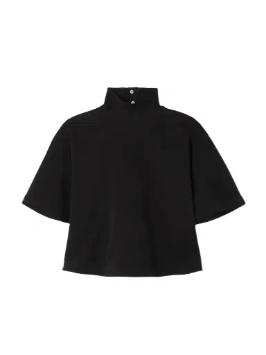 Alaïa Cropped Cotton-jersey Turtleneck T-shirt | Thumbnail 1 Alaïa Cropped Cotton-jersey Turtleneck T-shirt | Thumbnail 1