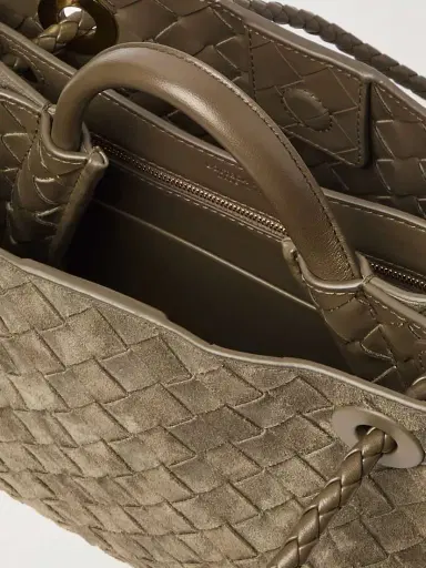 Bottega Veneta Andiamo Small Intrecciato Suede Tote | Thumbnail 5 Bottega Veneta Andiamo Small Intrecciato Suede Tote | Thumbnail 5