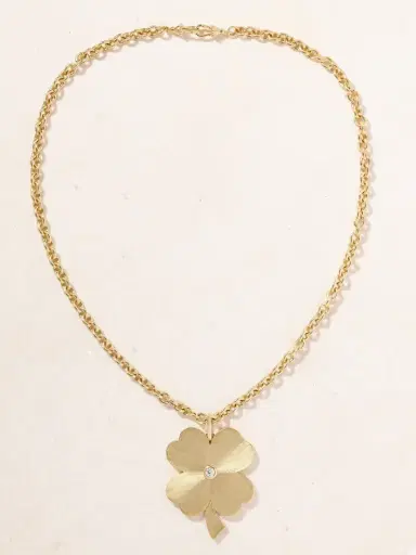 Marie Lichtenberg Jumbo Clover 18-karat Gold Diamond Necklace | Thumbnail 4 Marie Lichtenberg Jumbo Clover 18-karat Gold Diamond Necklace | Thumbnail 4