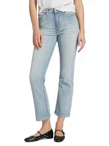 Re/done Women's 70s Crop Boot-Cut Jeans - Cielito | Thumbnail 3 Re/done Women's 70s Crop Boot-Cut Jeans - Cielito | Thumbnail 3