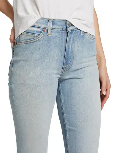 Re/done Women's 70s Crop Boot-Cut Jeans - Cielito | Thumbnail 6 Re/done Women's 70s Crop Boot-Cut Jeans - Cielito | Thumbnail 6