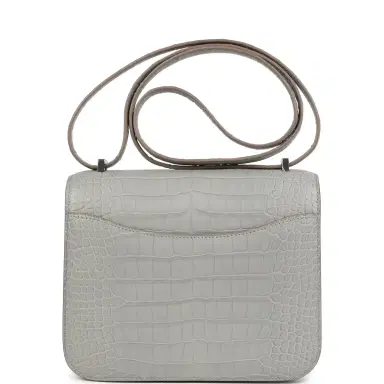 HERMÈS Hermes Constance 18 Gris Perle Matte Alligator Palladium Hardware | Thumbnail 4 HERMÈS Hermes Constance 18 Gris Perle Matte Alligator Palladium Hardware | Thumbnail 4