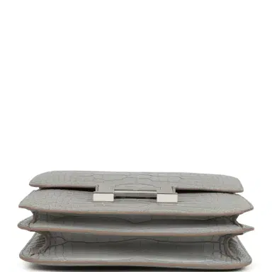 HERMÈS Hermes Constance 18 Gris Perle Matte Alligator Palladium Hardware | Thumbnail 6 HERMÈS Hermes Constance 18 Gris Perle Matte Alligator Palladium Hardware | Thumbnail 6