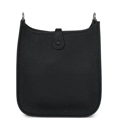 HERMÈS Hermes Evelyne TPM Black Clemence Palladium Hardware | Thumbnail 5 HERMÈS Hermes Evelyne TPM Black Clemence Palladium Hardware | Thumbnail 5